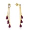 10.53 CTW 14K Solid Gold Chandelier Earrings Diamond Amethyst