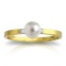1.02 Carat 14K Solid Gold Ring Diamond pearl