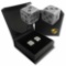 Silver Dice Pair of .999 Fine Silver Handcrafted Gaming Dice with Box