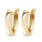 14K Solid Gold Precious Gift Huggie Earrings