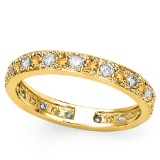 CERTIFIED 0.49 CT CITRINE AND 0.6 CT CZ 14KT SOLID YELLOW GOLD RING