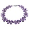 20.7 Carat 14K Solid White Gold Bracelets Natural Amethyst