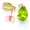 3 Carat 14K Solid Rose Gold Allure Peridot Stud Earrings