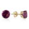 3.1 CTW 14K Solid Gold No Discord Amethyst Earrings