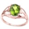 1.42 CT PERIDOT 10KT SOLID RED GOLD