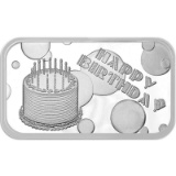 Happy Birthday Cake 2019 .999 Silver 1 oz Bar