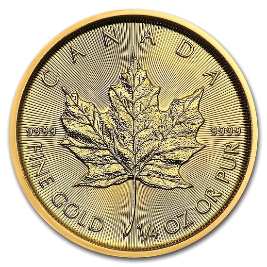 2019 1/4 oz Canadian Gold Maple Leaf Uncirculated
