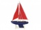 Wooden It Floats American Sea Model Sailboat 12in.