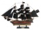 Wooden Black Barts Royal Fortune Black Sails Limited Model Pirate Ship 26in.