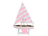 Wooden It Floats Mermaid Princess Model Sailboat 12in.