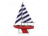 Wooden It Floats American Captain Model Sailboat 12in.