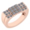 Certified 1.14 Ctw Diamond VS/SI1 14K Rose Gold Ring Made In USA