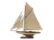 Wooden Rustic Columbia Model Sailboat Decoration Limited 30in.