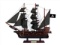 Wooden Black Pearl Black Sails Pirate Ship Model 20in.