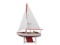Wooden It Floats 12in. - Red Floating Sailboat Model