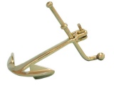 Solid Brass Anchor Paperweight 5in.