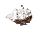 Black Barts Royal Fortune Model Pirate Ship 36in. - White Sails