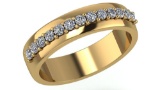 Certified .25 CTW Round Diamond 14K Yellow Gold Ring