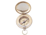 Solid Brass Captains Push Button Compass 3in.
