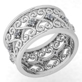 Certified 0.33 Ctw Diamond VS/SI1 14K White Gold Ring Made In USA