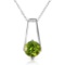 1.45 Carat 14K Solid White Gold In The Hacienda Peridot Necklace