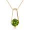 1.45 Carat 14K Solid Gold London Nights Peridot Necklace