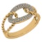 Certified 0.55 Ctw Diamond VS/SI1 Ring 14K Yellow Gold