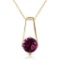 1.45 CTW 14K Solid Gold Anything For You Amethyst Necklace