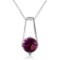 1.45 Carat 14K Solid White Gold Vivacity Amethyst Necklace