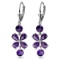 5.32 Carat 14K Solid White Gold Earthly Delight Amethyst Earrings