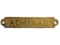 Brass Admiral Sign 5in.