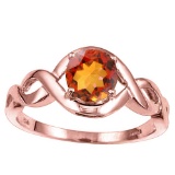 0.99 CT AZOTIC MYSTICS QUARTZ 10KT SOLID RED GOLD RING