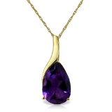 5 Carat 14K Solid Gold Anyrhing For You Amethyst Necklace