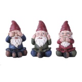 NO EVIL GNOMES SET OF 3