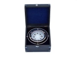 Chrome Gimbal Compass with Black Rosewood Box 9in.