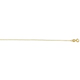 Solid 14K Yellow Gold Oval Link Chain 020 20in. Metal Weight: 1.0 gr 0.7 mm