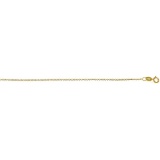 Solid 14K Yellow Gold Oval Link Chain 025 22in. Metal Weight: 1.4 gr 1.0 mm