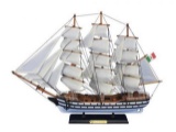Wooden Amerigo Vespucci 24in. Tall Model Ship
