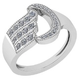 Certified 0.56 Ctw Diamond VS/SI1 Platinum Band