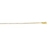 Solid 14K Yellow Gold Oval Link Chain 042 16in. Metal Weight: 3.2 gr 1.7 mm