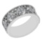 Certified 0.26 Ctw Diamond VS/SI1 Platinum Band