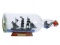 Black Barts Royal Fortune Model Ship in a Glass Bottle 11in.