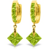 7.58 CTW 14K Solid Gold Marlena Green Zirconia Earrings