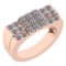 Certified 1.14 Ctw Diamond VS/SI1 14K Rose Gold Ring Made In USA