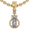 0.25 Ctw Diamond 14k Yellow Gold Necklaces