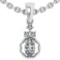 0.25 Ctw Diamond 14k White Gold Necklaces