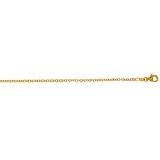 Solid 14K Yellow Gold DC Boston Chain 025 20in. Metal Weight: 1.1 gr 1 mm