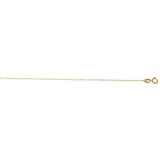 Solid 14K Yellow Gold Boston Chain 030 16in. Metal Weight: 1.7 gr 1.2 mm