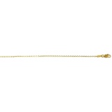 Solid 14K Yellow Gold DC Boston Chain 050 20in. Metal Weight: 4.8 gr 1.6 mm