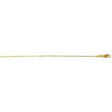 Solid 14K Yellow Gold DC Boston Chain 050 20in. Metal Weight: 4.8 gr 1.6 mm